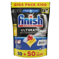 Таблетки для посудомоечных машин Finish Ultimate All in 1 Lemon, 100 шт