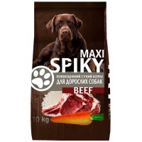 Сухой корм для взрослых собак всех пород Spiky с говядиной, 10 кг