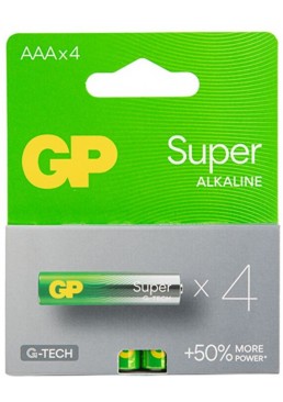 Батарейка GP AAA (LR03) Super Alkaline 24A-S2, 4 шт