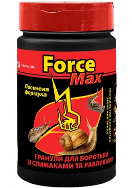 Минеральные гранулы для борьбы со слизнями и улитками ForceMax, 150 г