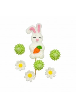 Набір цукрових прикрас "Морквинка для зайчика"
