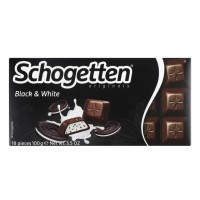 Шоколад Schogetten Black & White молочний з печивом, 100 г