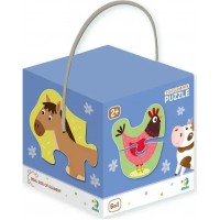 Детские пазлы DoDo "Домашние животные" (2-3-4 элемента)