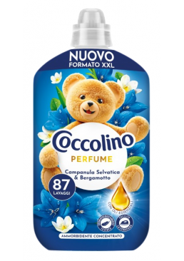 Кондиціонер для білизни Coccolino Campanula Selvatica&Bergamotto польовий дзвіночок та бергамот, 1.827 л (87 прань)