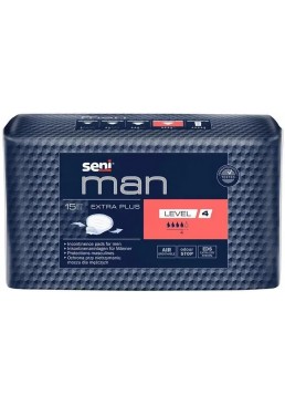 Прокладки урологічні Seni Man Extra Plus Extra Plus Level 4, 15 шт 