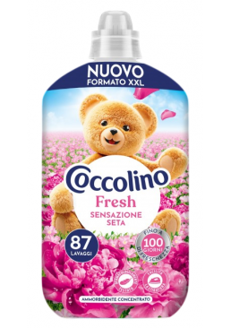 Кондиціонер для білизни Coccolino Fresh Sensazione Seta відчуття шовку, 1.827 л (87 прань)