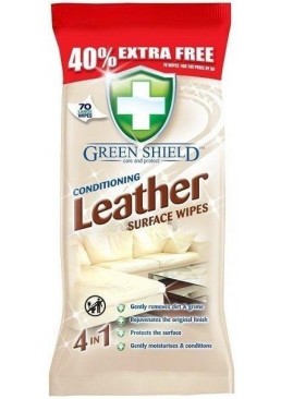 Серветки Green Shield для очищення шкіряних поверхонь, 70 шт
