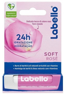 Гигиеническая губная помада Labello Soft Rose, 4.8 г