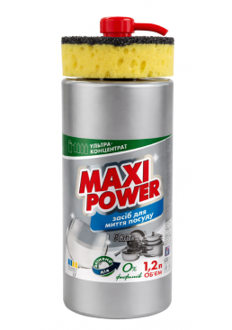 Засіб для миття посуду Maxi Power Платинум, 1.2 л 