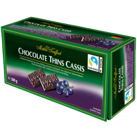 Конфеты шоколадные Maitre Truffout Chocolate Thins Cassis, 200 г