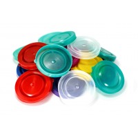 Пластиковая крышка для банки цветная/прозрачная, 1 шт