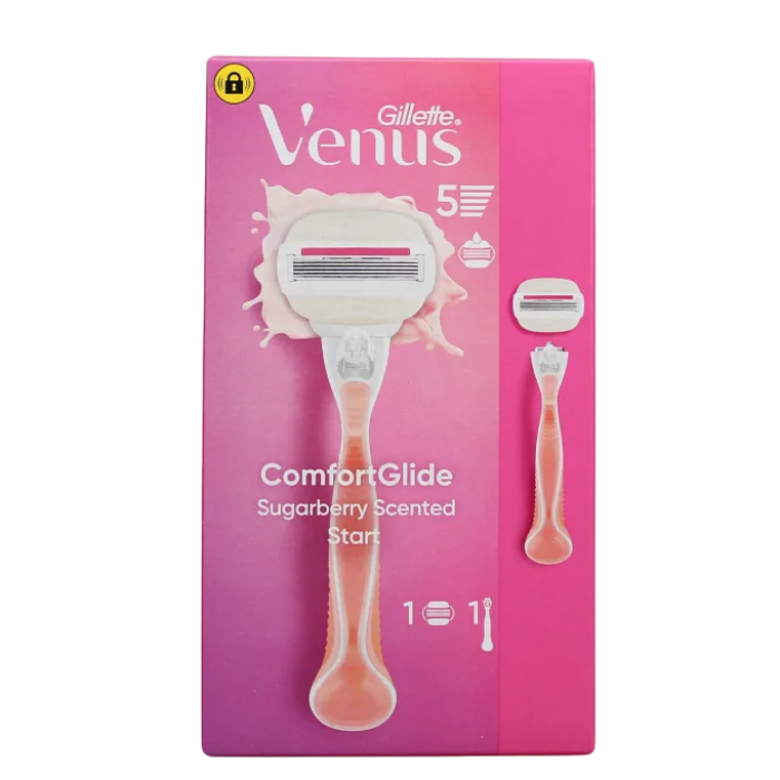Бритва Gillette Venus Comfortglide Sugarberry, 1 станок + 1 кассета -  Бритва Gillette Venus Comfortglide Sugarberry, 1 станок + 1 кассета -