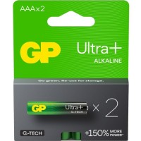 Батарейка Gp AAA LR03 Ultra Plus Alcaline, 2 шт