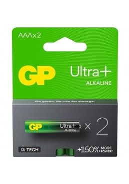 Батарейка Gp AAA LR03 Ultra Plus Alcaline, 2 шт