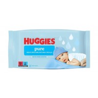 Вологі серветки Huggies Pure, 56 шт