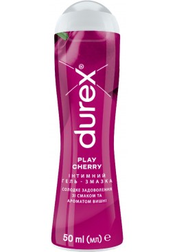 Інтимний гель-змазка Durex Play Cherry зі смаком та ароматом вишні (лубрикант), 50 мл