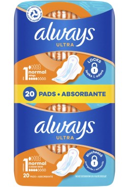Гігієнічні прокладки Always Ultra Normal 4 краплі, 20 шт