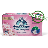 Капсули для прання Lavandera 4в1 Flores de Cerezo універсальні, 10 шт