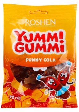 Конфеты желейные Roshen Yummi Gummi Funny Cola, 70г