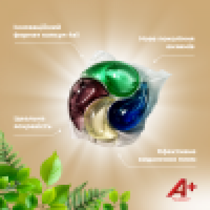 Капсулы для стирки А+ Pro Nature 4в1 для всех типов тканей, 22 шт - 