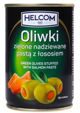 Оливки Helcom зелені з лососем, 280 г