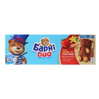 Бісквіт Барні Duo з полунично-ванільною начинкою, 150 г