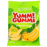 Цукерки желейні Roshen Gummi Banana Land, 70г