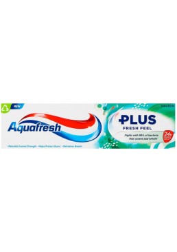 Паста зубная с фтором Aquafresh Fresh feel Plus, 75 мл