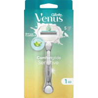 Станок для бритья женский Gillette Venus Comfort Glide Olay Aloe Sensitive с 1 сменным картриджем