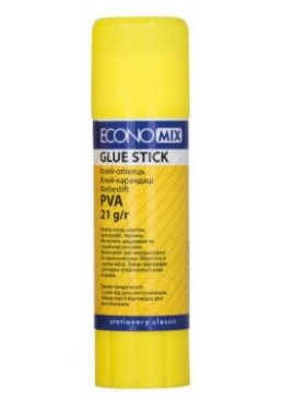 Клей-карандаш Economix с основой PVA, 21 г