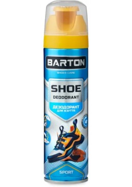 Аерозоль дезодорант для взуття BARTON SPORT безбарвний, 150 мл