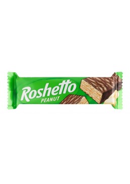 Батончик вафельный Roshetto Peanut с арахисом, 34 г