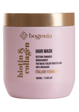 Маска для волос Biotin & Collagen Mask Bogenia BG451 №003, 450 мл