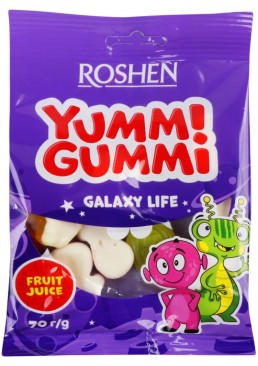 Цукерки желейні Roshen Yummi Gummi Galaxy Life, 70 г