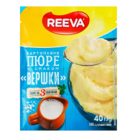 Пюре картофельное быстрого приготовления Reeva со вкусом сливок, 40 г