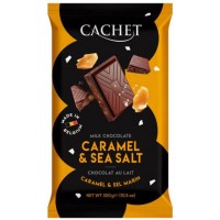 Шоколад CACHET Milk Chocolate Caramel Sea Salt Молочный Соленая Карамель, 300 г