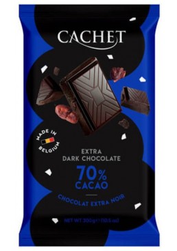 Шоколад черный Cachet Extra Dark Chocolate 300 г