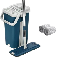 Комплект для уборки ведро, швабра, 2 запаски (цвет в ассортименте)