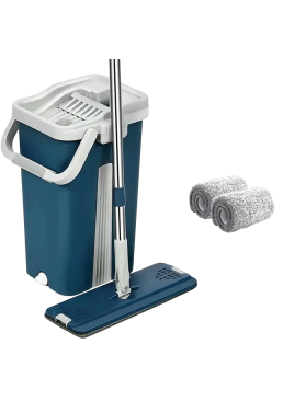 Комплект для прибирання відро, швабра, 2 запаски (колір в асортименті)