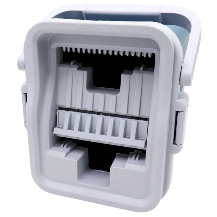 Комплект для прибирання відро, швабра, 2 запаски (колір в асортименті) (47502) - 