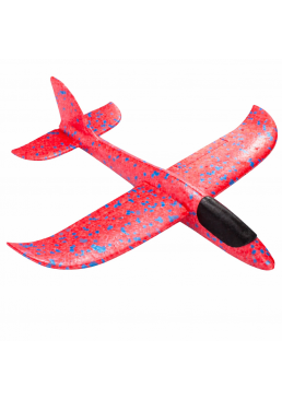 Самолет из пенопласта, 48 см (красный)