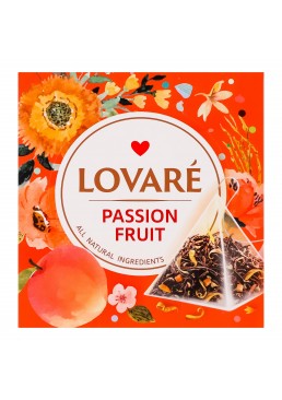 Фруктовый чай Lovare Passion Fruit, 15 пирамидок