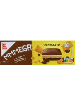 Шоколад молочный K-Classic Mmmega Schko-Keks, 300 г
