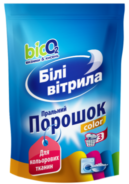 Стиральный порошок для машинной и ручной стирки Белые паруса Color, 400 г