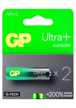 Щелочные батарейки GP Ultra Plus Alkaline AA 1.5V 15AUP-U4 LR6, 2 шт