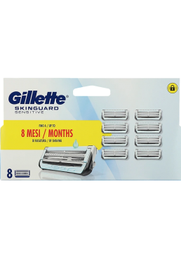 Сменные картриджи для бритья (лезвия кассеты) мужские Gillette Skinguard Sensitive, 8 шт