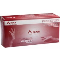 Рукавички латексні оглядові Igar High Risk Неопудрені S Сині, 50 шт