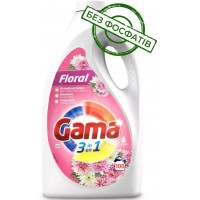 Гель для прання Gama Floral з квітковим ароматом, 4.5 л (100 прань)