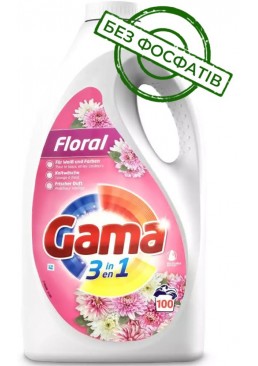 Гель для прання Gama Floral з квітковим ароматом, 4.5 л (100 прань)