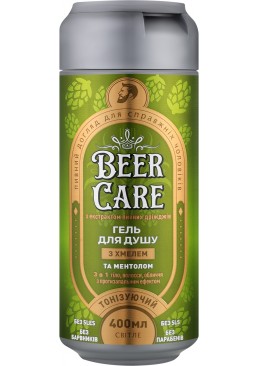 Гель для душу Beer Care 3в1 тонізуючий з хмелем, 400 мл